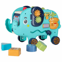 Słonik wbijak sorter montessori z młotkiem i klockami 26cm