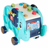 Słonik wbijak sorter montessori z młotkiem i klockami 26cm