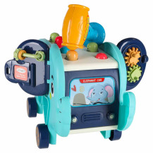 Słonik wbijak sorter montessori z młotkiem i klockami 26cm