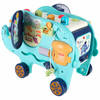 Słonik wbijak sorter montessori z młotkiem i klockami 26cm