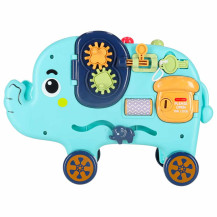 Słonik wbijak sorter montessori z młotkiem i klockami 26cm