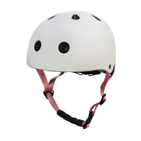 Kask rowerowy dziecięcy trike fix LED regulowany 48-54 cm biały