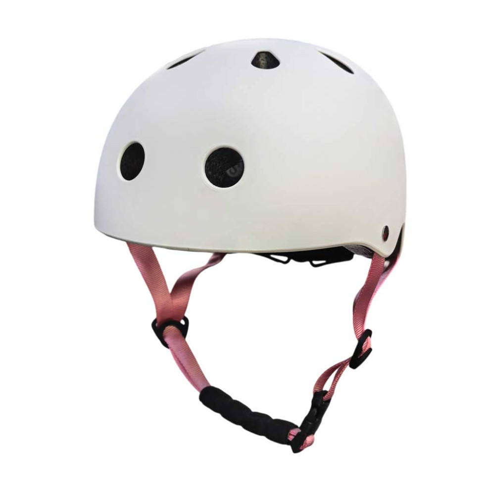 Kask rowerowy dziecięcy trike fix LED regulowany 48-54 cm biały