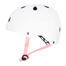 Kask rowerowy dziecięcy trike fix LED regulowany 48-54 cm biały