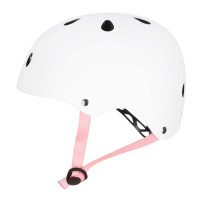 Kask rowerowy dziecięcy trike fix LED regulowany 48-54 cm biały