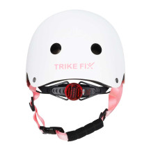 Kask rowerowy dziecięcy trike fix LED regulowany 48-54 cm biały