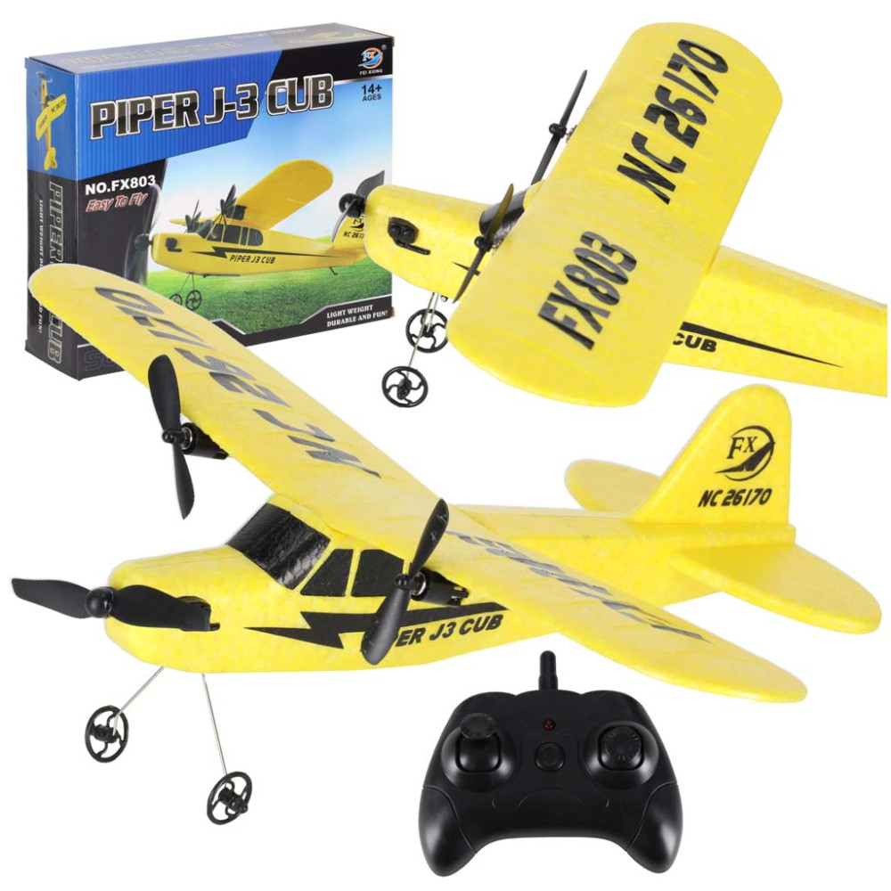 Samolot zdalnie sterowany RC FX803 piper 150mah żółty