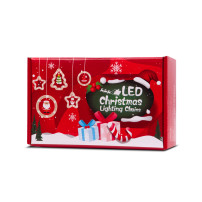 Kurtyna LED świąteczna z figurkami 3 m 125 LED, pilot, USB