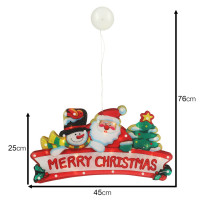 Lampka LED merry christmas XXL 45cm wisząca dekoracja okna
