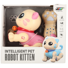 Interaktywny kot zdalnie sterowany RC różowy - robot skaczący