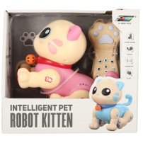 Interaktywny kot zdalnie sterowany RC różowy - robot skaczący