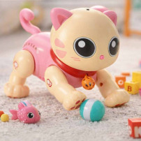 Interaktywny kot zdalnie sterowany RC różowy - robot skaczący
