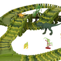 Tor wyścigowy dinozaury XXL 240 elementów - samochody