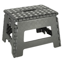 Stołek taboret składany antypoślizgowy 22 cm ciemny szary