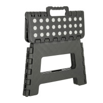 Stołek taboret składany antypoślizgowy 22 cm ciemny szary