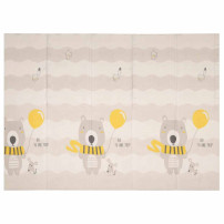 Mata edukacyjna piankowa dwustronna 150x200 cm misie i drzewa