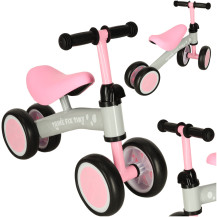 Rowerek biegowy trike fix tiny czterokołowy różowy dla dzieci 2+