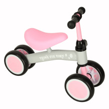 Rowerek biegowy trike fix tiny czterokołowy różowy dla dzieci 2+