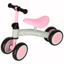 Rowerek biegowy trike fix tiny czterokołowy różowy dla dzieci 2+