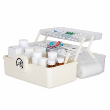 Organizer na leki XL z zamkiem 29x19x15,5 cm - kasetka apteczna