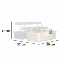 Organizer na leki XL z zamkiem 29x19x15,5 cm - kasetka apteczna