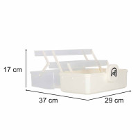 Organizer na leki XL z zamkiem 29x19x15,5 cm - kasetka apteczna