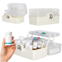Organizer na leki XL z zamkiem 29x19x15,5 cm - kasetka apteczna