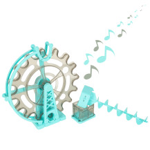 Klocki magnetyczne tor kulkowy z muzyką 118 el. - marble run