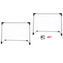 Bramka piłkarska 2w1 dla dzieci 185x120x70cm z piłką i pompką