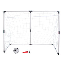 Bramka piłkarska 2w1 dla dzieci 143x110x70cm z piłką i pompką