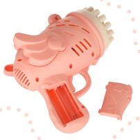 Pistolet do baniek mydlanych ze skrzydłami, różowy 3+