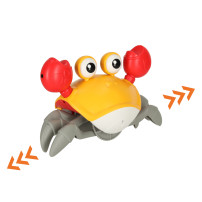 Interaktywny krab pełzający na akumulator USB czerwony 3+