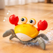 Interaktywny krab pełzający na akumulator USB czerwony 3+