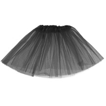 Spódniczka tutu tiulowa czarna - strój karnawałowy dla dzieci