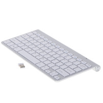 Klawiatura bezprzewodowa smart TV srebrna 2.4ghz USB