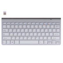 Klawiatura bezprzewodowa smart TV srebrna 2.4ghz USB