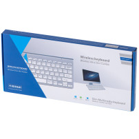Klawiatura bezprzewodowa smart TV srebrna 2.4ghz USB