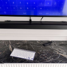 Klawiatura bezprzewodowa smart TV srebrna 2.4ghz USB