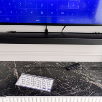 Klawiatura bezprzewodowa smart TV srebrna 2.4ghz USB