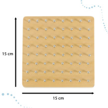 Geoboard drewniana układanka tworzenie kształtów z gumek