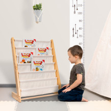 Regał na książki dla dzieci montessori 76,5 cm, drewno
