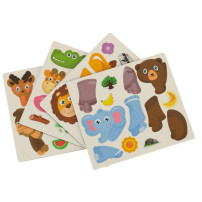Książeczka magnetyczna puzzle safari zwierzęta 47 el.