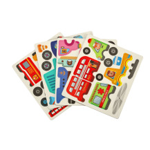 Książeczka magnetyczna puzzle środki transportu 66 elementów