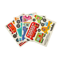Książeczka magnetyczna puzzle środki transportu 66 elementów