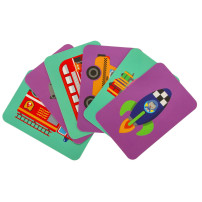 Książeczka magnetyczna puzzle środki transportu 66 elementów