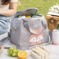 Torba termiczna na lunch lis różowy 21,5x14,5x15,5 cm