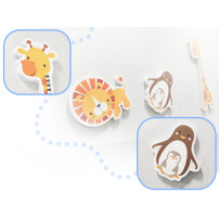 Piankowe puzzle do kąpieli zwierzątka 18 el. - zabawka do wanny