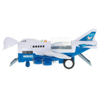 Transporter samolot policja + 6 aut i akcesoria, LED