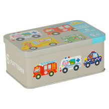 Puzzle pojazdy dla dzieci 30 elementów 6 obrazków w puszce