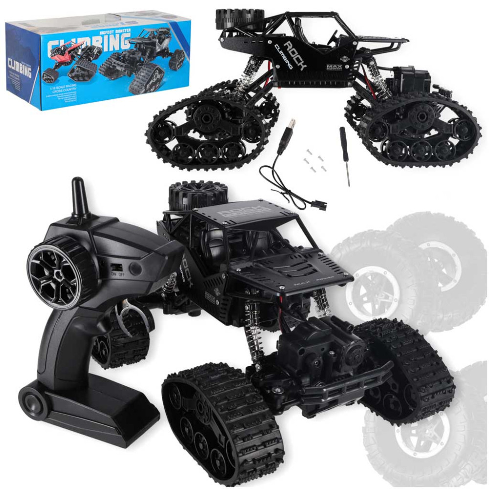 Rock crawler RC 4x4 LHC012 2w1 czarny – samochód zdalnie sterowany